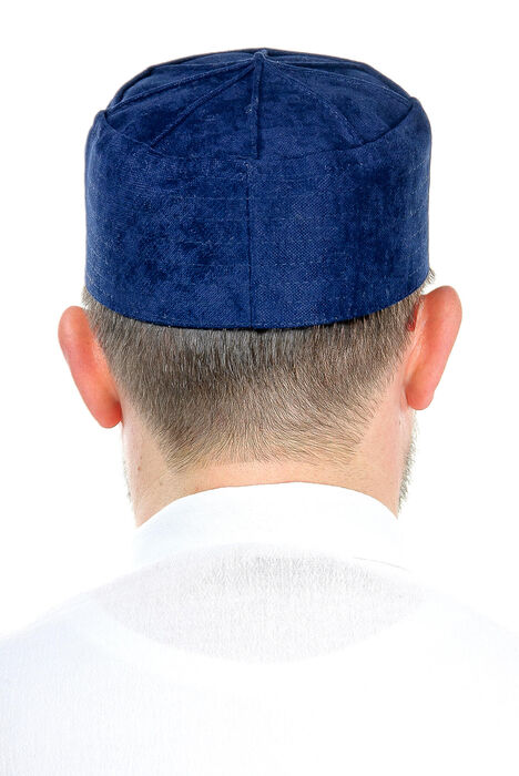 Domed Hard Molded Cap - Navy Blue - 4