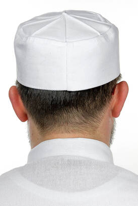 Domed Hard Molded Cap - White - 4