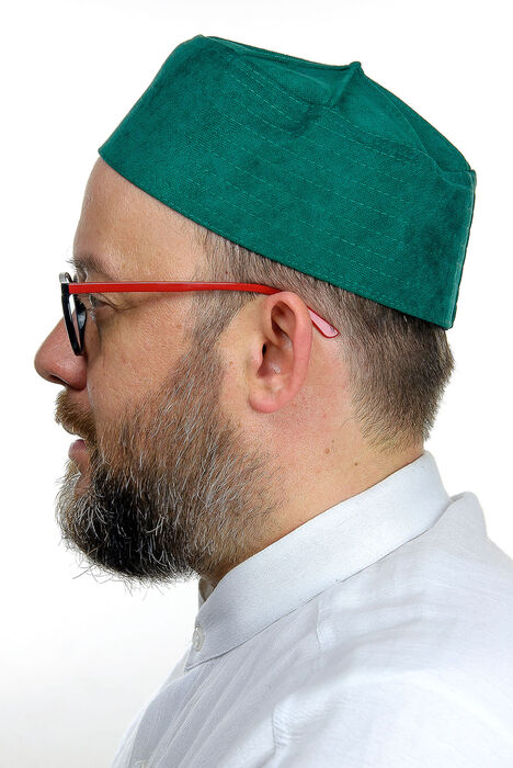 Domed Hard Molding Cap - Green - 3