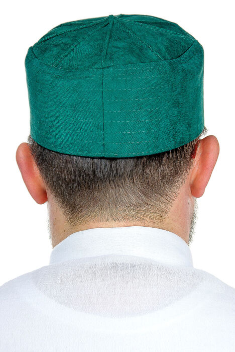 Domed Hard Molding Cap - Green - 4