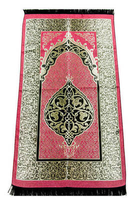 Economic Ottoman Taffeta Prayer Rug - 0150 - Coral - 1