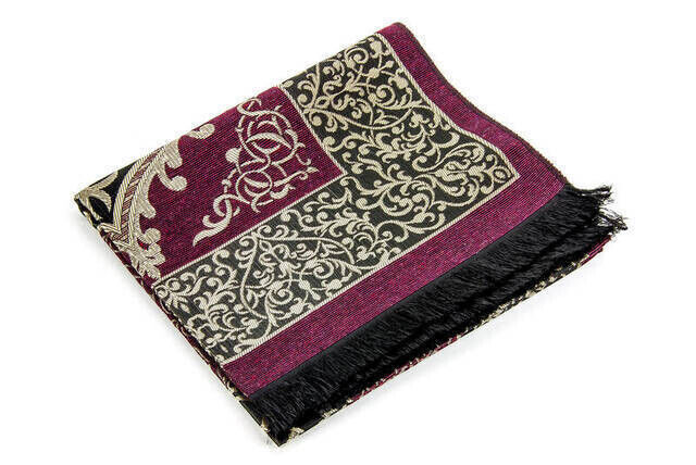 Economic Ottoman Taffeta Prayer Rug - 0150 - Fuchsia Color - 2