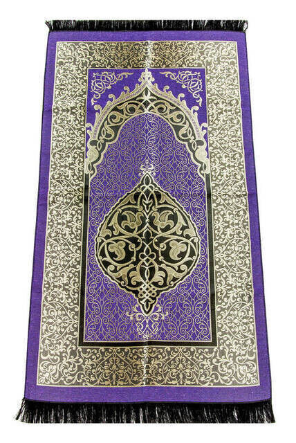 Economic Ottoman Taffeta Prayer Rug - 0150 - Lilac Color - 1