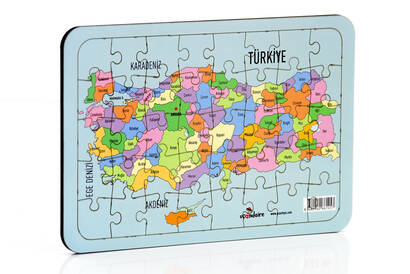 Educational Wooden Turkey Provinces Map Puzzle - 1