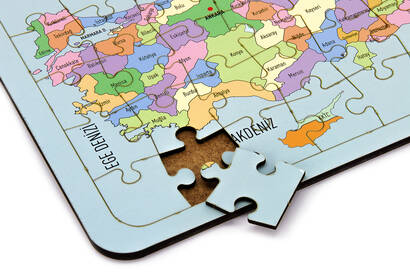 Educational Wooden Turkey Provinces Map Puzzle - 2