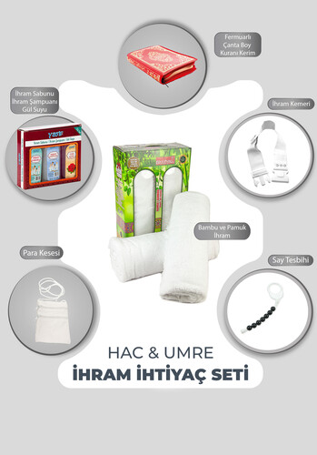 Erkek Hac Umre İhram İhtiyaç Seti SET02 - 1