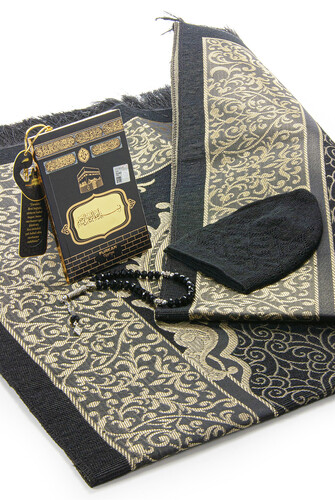 Father's Day Gift Kaaba Concept Gift Dowry Prayer Rug Set Suitable for Groom's Bundle - 2