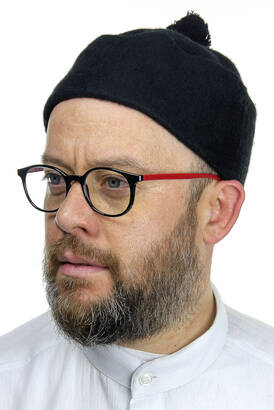 Felt Wool Skullcap - Black Color - 1