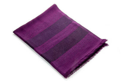 Flamed Silvery Shawl - Purple - 1