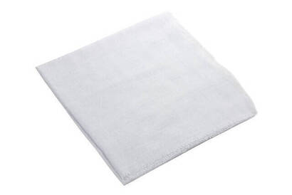 Flamed Square Cotton Blanket - White - 1