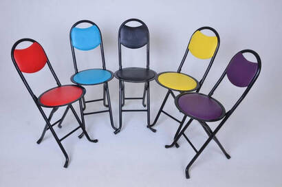 Foldable Prayer Stool - Backed Stool - Picnic Chair - 2