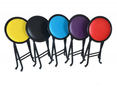 Foldable Prayer Stool - Backed Stool - Picnic Chair - 4