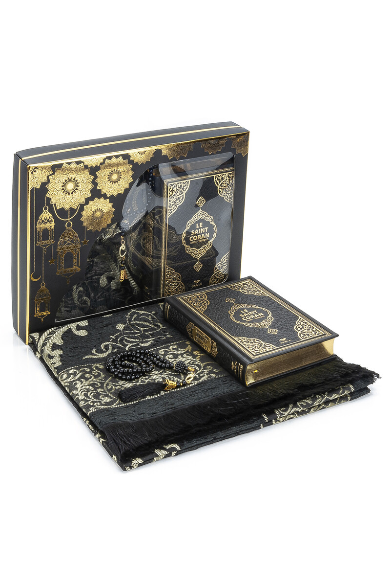 French Meal Quran Set - Black Color - 1