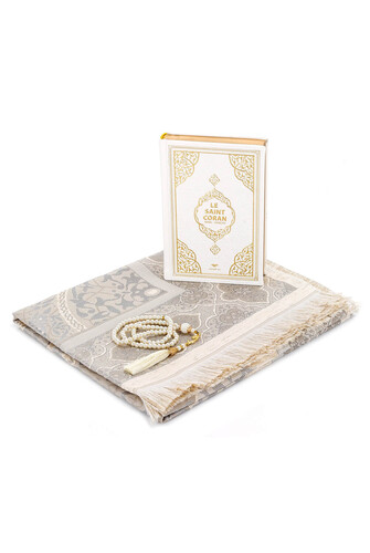 French Meal Quran Set - White - 3