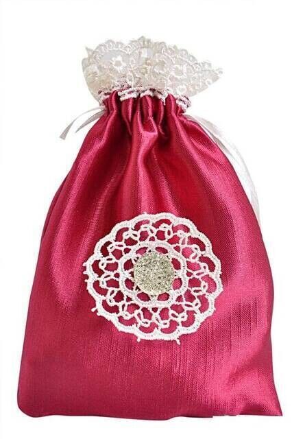 Gift Lace Edged Pouch Tasbih - 1