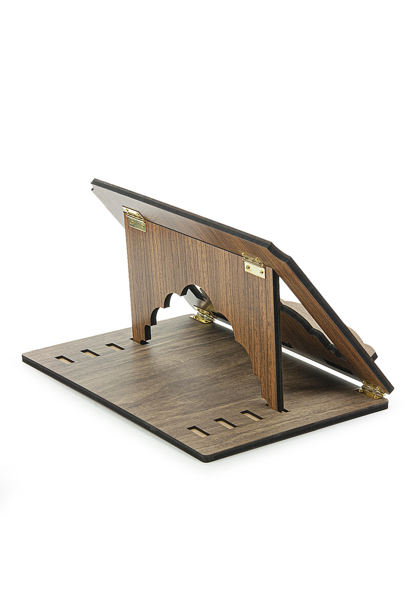 Gradually Adjustable Wooden Desktop Table with Inscriptions - 3