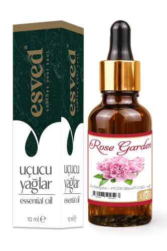 Gül Bahçesi Kokusu Saf Esansiyel Uçucu Yağ Buhurdanlık Yağı Difüzör Esansı Aromaterapi Ortam Koku 10ml - 1