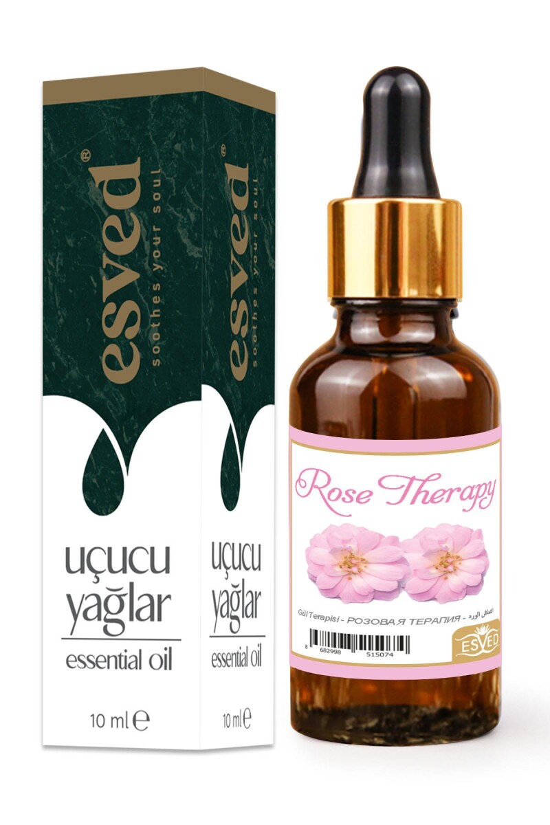 Gül Terapisi Kokusu Saf Esansiyel Uçucu Yağ Buhurdanlık Yağı Difüzör Esansı Aromaterapi Ortam Koku 10ml - 1