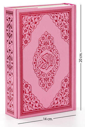 Hafiz Boy Rose Patterned ColorEd Koran Karim (Pink) - 9.1123 - 1