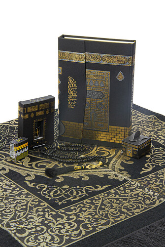 Hajj Umrah Mevlid Set 50 - The Holy Quran - Prayer Rug - Essence - Rosary - Hicaz Album - Date - Boxed - 3