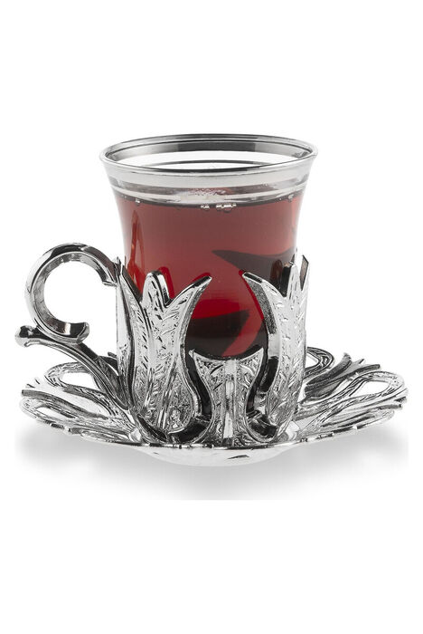 Hanedan 6 Piece Tea Presentation Set Silver - 1