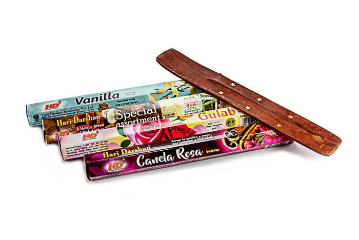 Hari Darshan Incense - Boat Gift - Canela Rosa - Rose - Mixed - Vanilla - 1