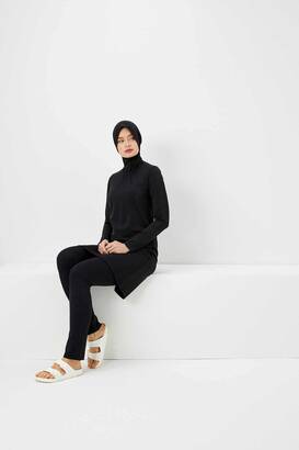 Haşema H-6028 Clear Black Hijab Swimsuit - 4