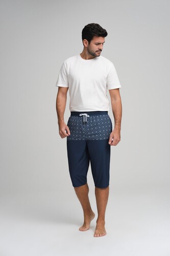 Haşema Hsm-2981-22 Bera Indigo Blue Men's Shorts - 1