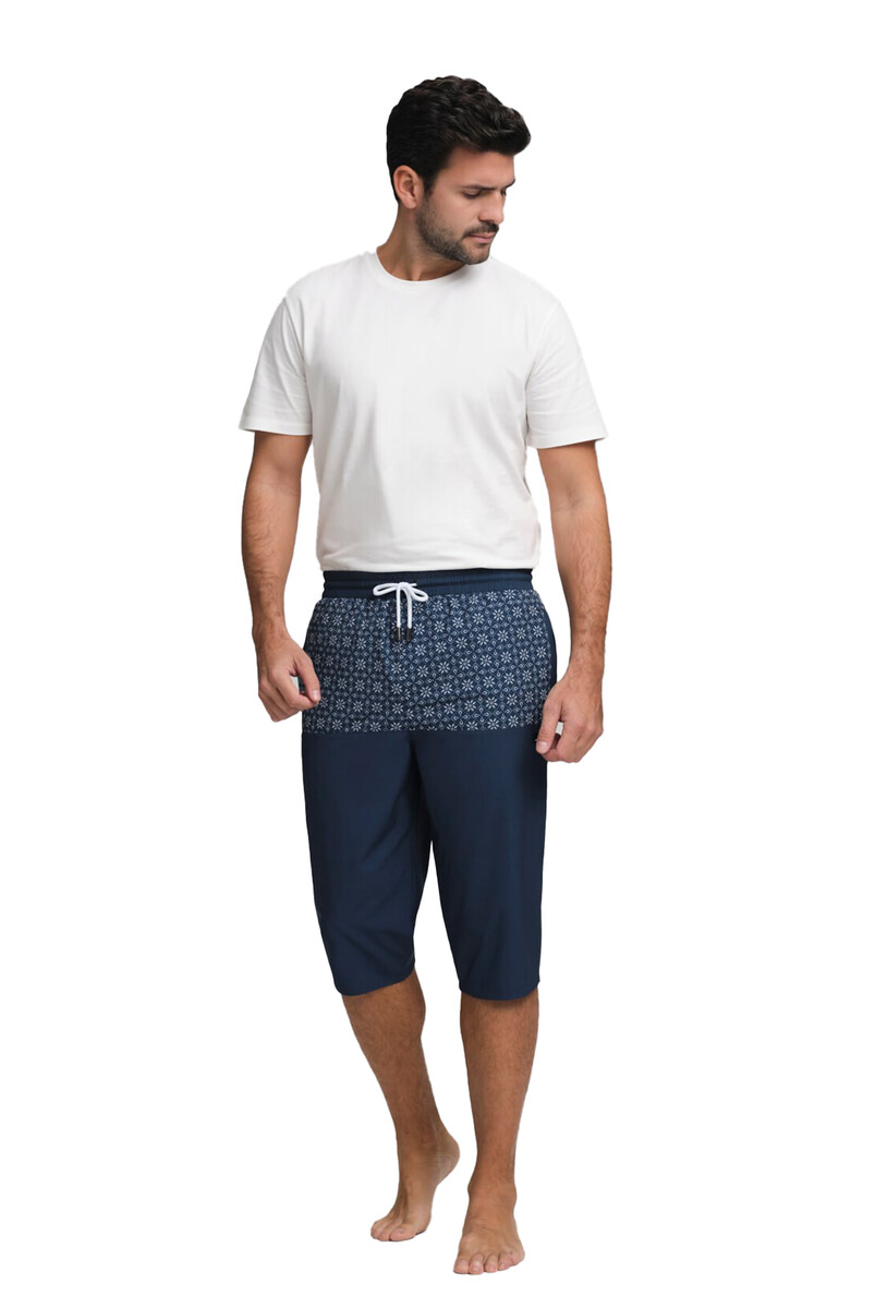 Haşema Hsm-2981-22 Bera Indigo Blue Men's Shorts - 5