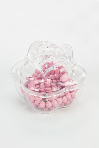 Heart Patterned Rose Scented Rosary in Rose Box - Pink - 3