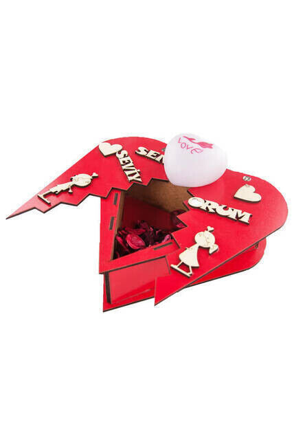 Hearty Pop-up LightEd I Love You Love Gift Box To Lover - 1