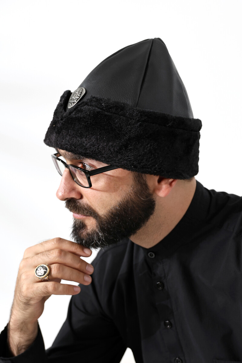 Hun Börk Hat - Black Color - 4