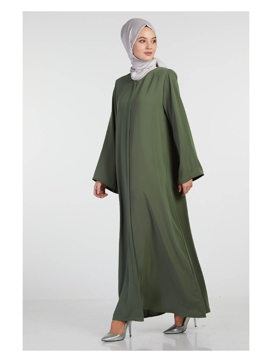 İhvan Elit Fabric Khaki Aveze Abaya - 3