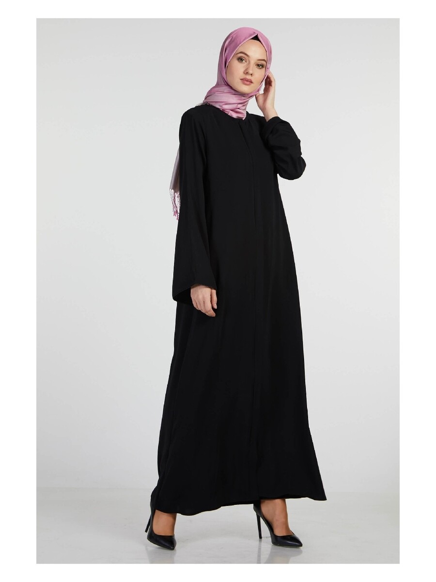 İhvan Elite Fabric Black Aveze Abaya - 1