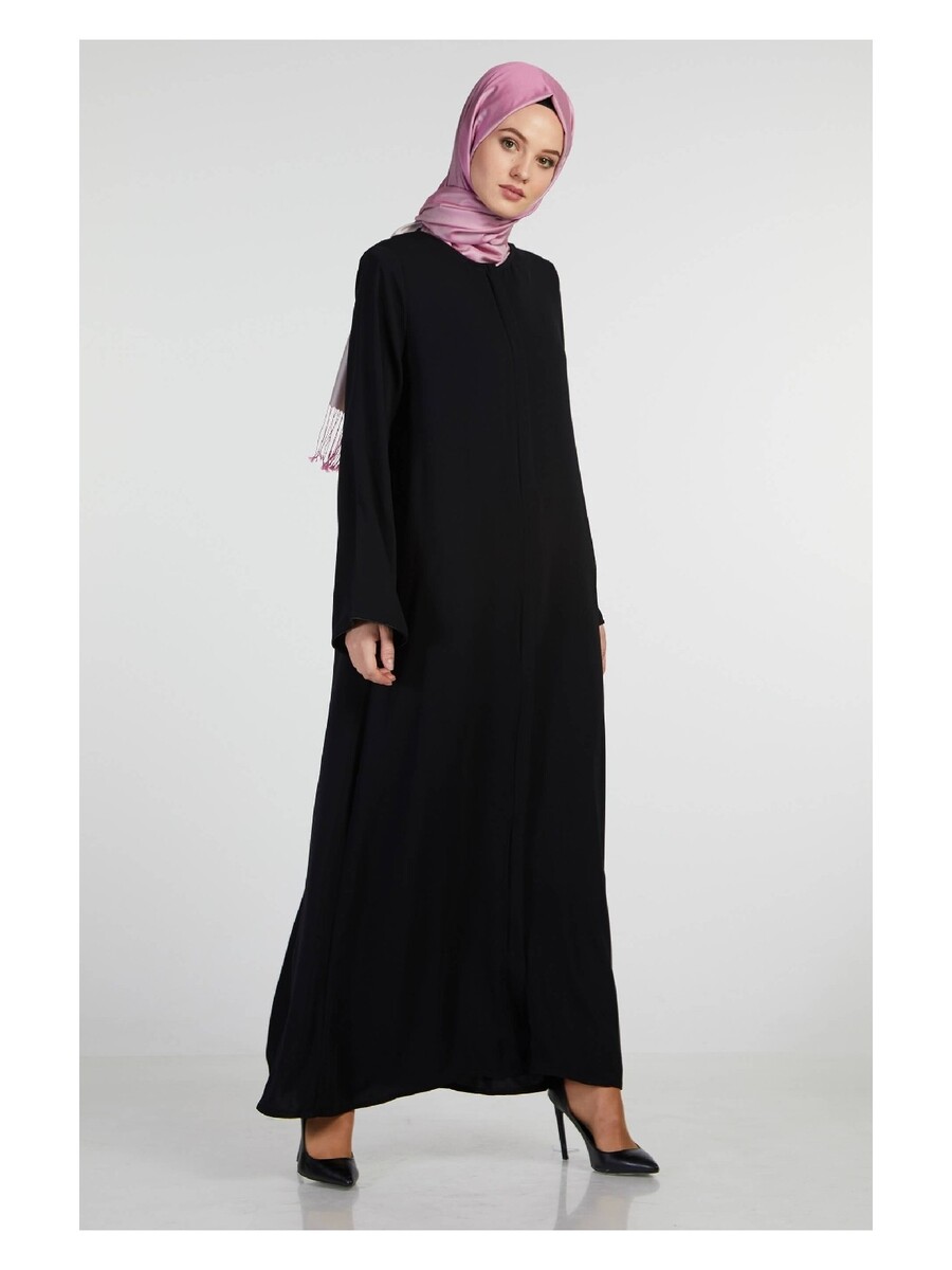 İhvan Elite Fabric Black Aveze Abaya - 3