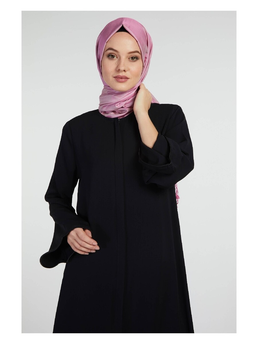 İhvan Elite Fabric Black Aveze Abaya - 5