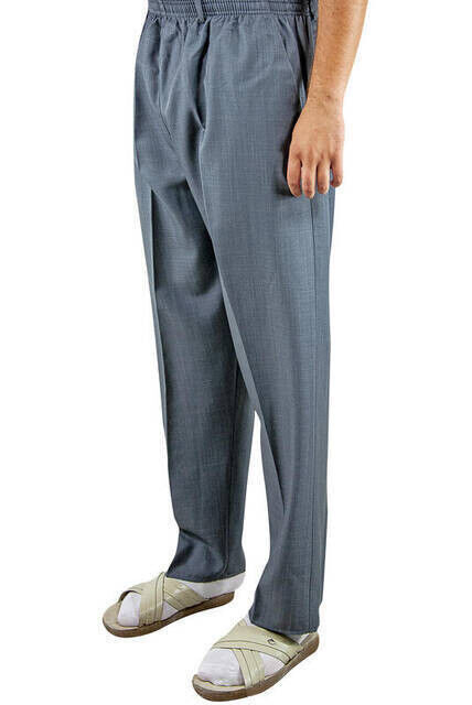 İhvan Fabric Baggy Trousers Seasonal - Gray - 1