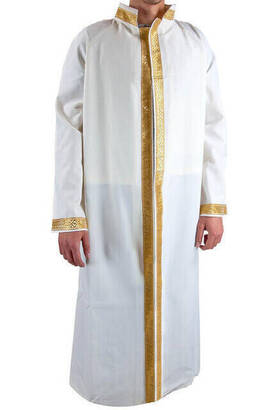 Imam Robes - Prayer Robes - Men's Prayer Dress 5 - Robe with Inner Pocket - 1