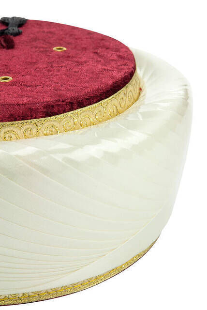 Imam Turban - Gilded - Cream Colored - 4