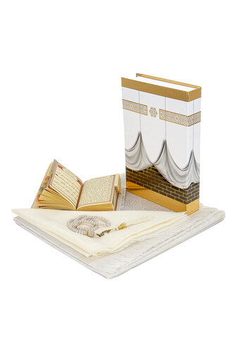 Kaaba Box Covered Yasin Set Cream Color - 2