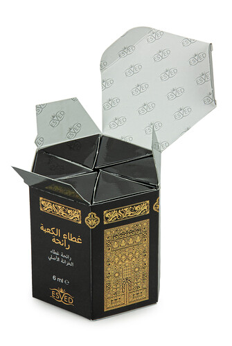 Kaaba Cover Essence 6 Pieces Original Kaaba Cover Scent Glass Bottle 6ML - 3