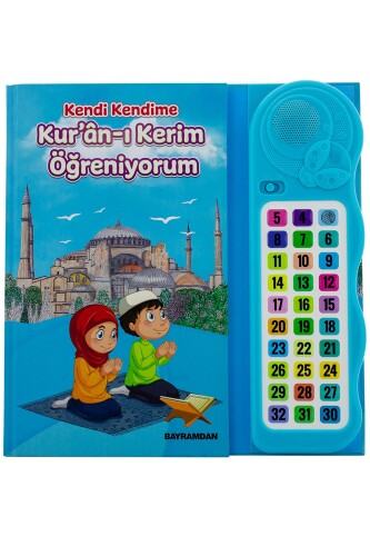 Kendi Kendime 10 Saat’de Kuran Öğreniyorum Sesli Cihazlı Kitap Mavi - 1