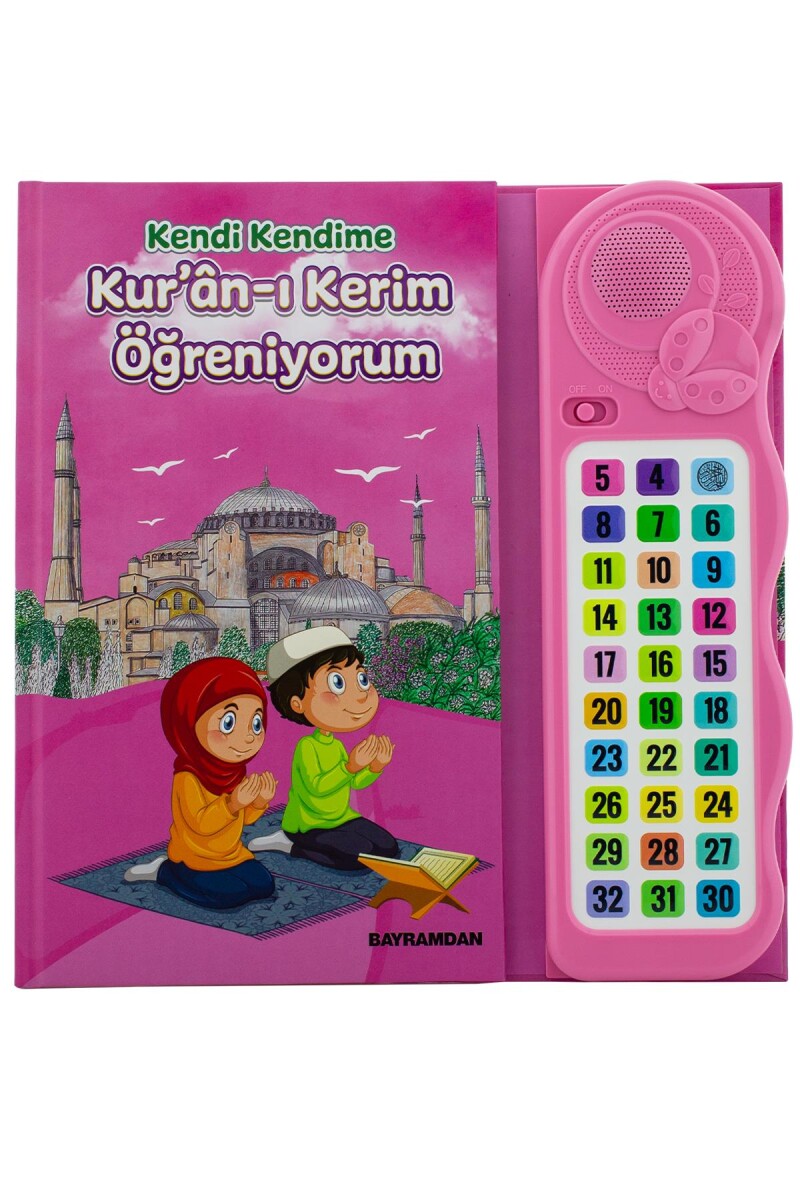 Kendi Kendime 10 Saat’de Kuran Öğreniyorum Sesli Cihazlı Kitap Pembe - 1