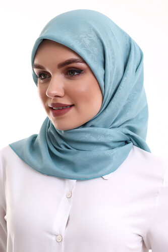 Kofra Patterned Head Cover - Turquoise - 1