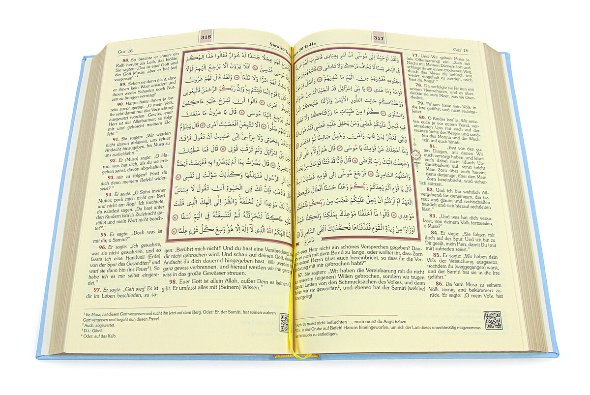 Koran with German Meal Medium Size - Blue - 3