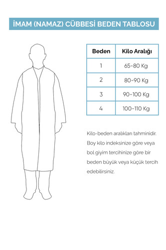 Krem Erkek Namaz Elbisesi Bordo Desen İşlemeli Hakim Yaka İmam Cübbesi - 5