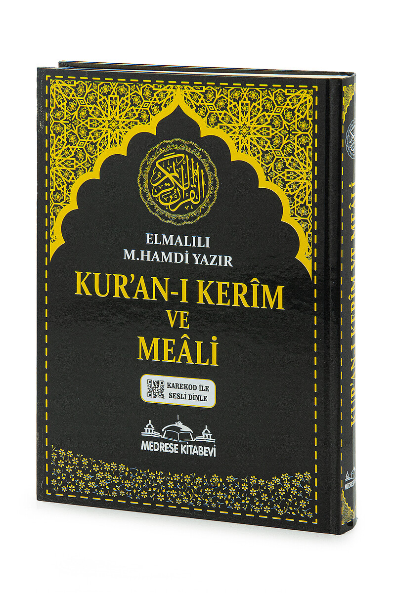 Kuranı Kerim ve Yüce Meali - Arapça ve Meal - Cami Boy - Siyah Renk - Medrese Kitabevi - 1