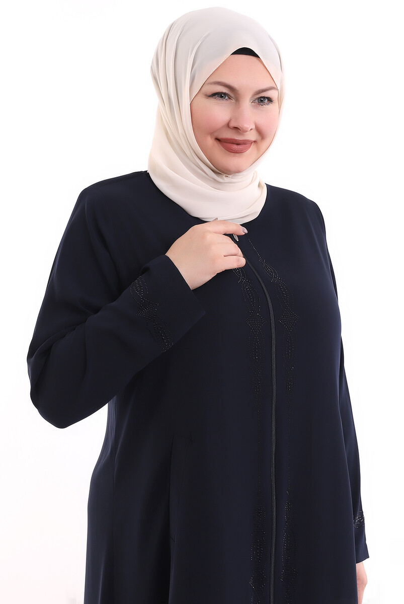 Laci Ottoman Stone Abaya 0165-21 - 5