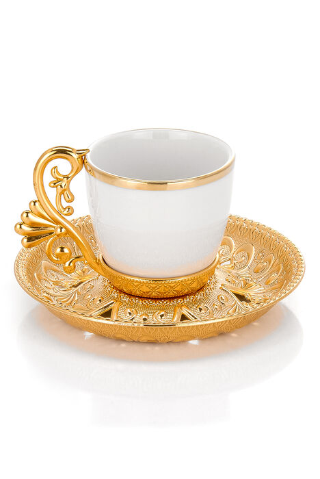 Lal 6-Piece Coffee Cup Set - Gold - 1