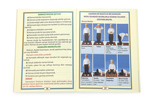 Learning Ablution, Ghusl and Prayer Book - Pocket Size - Blue - Recommended by M.E.B - 3